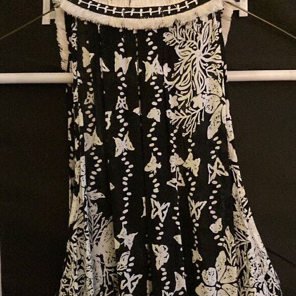 Poupette St Barth Beline Tank Dress/Coverup in Black & White Print. Size Large. - Picture 6 of 7